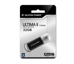 ФЛЭШ-КАРТА SILICON POWER  32GB ULTIMA II - BLACK USB 2.0