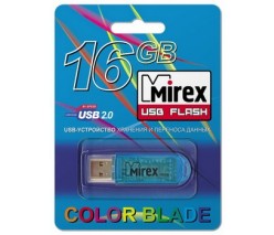 ФЛЭШ-КАРТА MIREX 16GB ELF BLUE USB 2.0