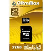 OLTRAMAX  32GB MICRO SDHC CLASS 10 + SD АДАПТЕР