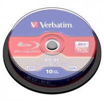 VERBATIM BD-RE BLUE RAY 25GB 2X 10шт в пластиковой...