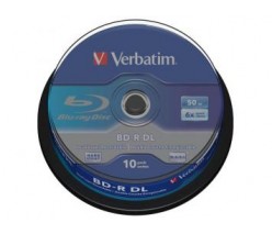 VERBATIM BD-R BLUE RAY 50GB 6X 10шт в пластиковой банке