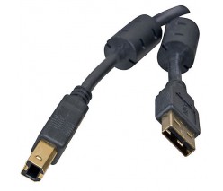 5bites UC5010-030A КАБЕЛЬ USB2.0(AM)/(BM) 3.0м ФЕРР.КОЛЬЦА