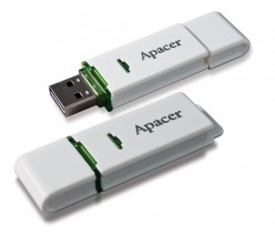 ФЛЭШ-КАРТА APACER 16GB AH223 БЕЛЫЙ С КОЛПАЧКОМ USB 2.0