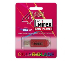 ФЛЭШ-КАРТА MIREX 4GB ELF RED MINI USB 2.0