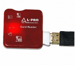 КАРТ-РИДЕР L-PRO 1140 ВСЕ В 1 КРАСНЫЙ USB 2.0 HIGH-SPEED