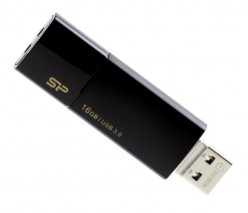 ФЛЭШ-КАРТА SILICON POWER 16GB B05 USB 3.0 ЧЕРНАЯ ВЫДВИЖНАЯ