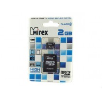 MIREX 2GB MICRO SD CLASS 4 + SD АДАПТЕР