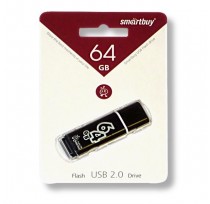 ФЛЭШ-КАРТА SMART BUY  64GB GLOSSY SERIES ЧЕРНЫЙ ГЛ...