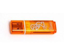 ФЛЭШ-КАРТА SMART BUY  32GB GLOSSY ОРАНЖЕВЫЙ ГЛЯНЕЦ USB 2.0