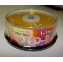 SMART BUY DVD-R 16X BRAND 25шт в пластиковой банке