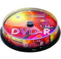 SMART BUY DVD-R 16X BRAND 10шт в пластиковой банке...