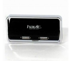 USB HUB HAVIT HV-H81 ЧЕРНЫЙ USB 2.0 3 ПОРТА  ДО 480 кбит/сек